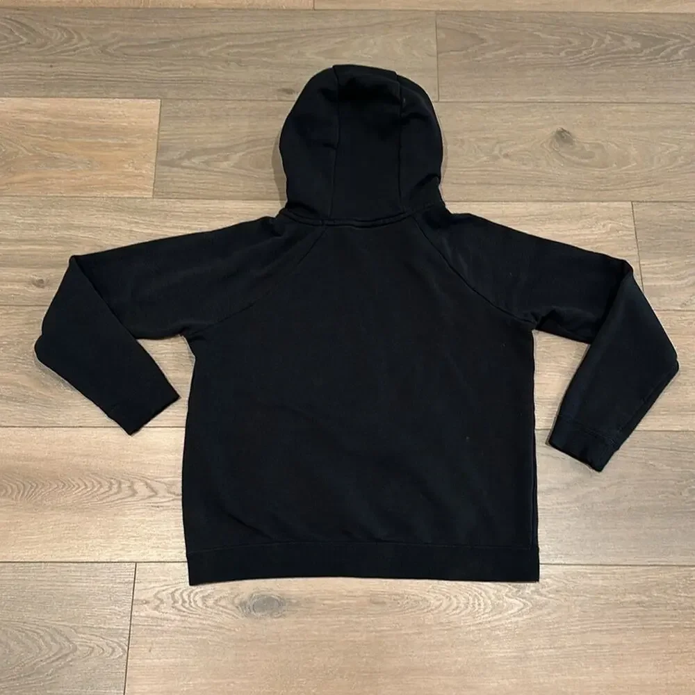 NIKE Black‎ Sportswear Club Fleece Pullover Hoodie Active Lounge Sweatshirt Sz M